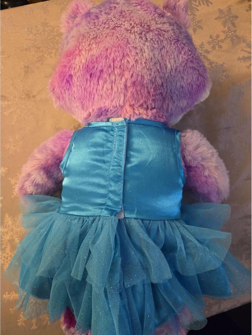 Build-A-Bear Workshop Purple Starry Night Fox with Blue Tutu Dress - Picture 4 of 5
